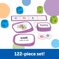 Learning Resources Skill Builders! Kindergarten Reading Activity Set -Learning Essential Materials  Reading Activities for Kids  Homeschool Supplies B