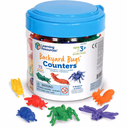 Learning Resources Backyard Bugs Counters Education Toys for Kids - Set of 72