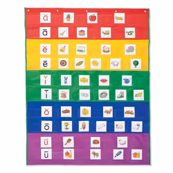 Learning Resources Rainbow Pocket Chart Classroom or Homeschool Supplies Ages 4+