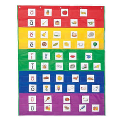 Learning Resources Rainbow Pocket Chart  Classroom or Homeschool Supplies  Ages 4+