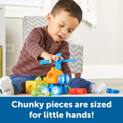 Learning Resources 1-2-3 Build It! Robot Factory  Fine Motor Toy  Robo