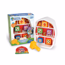 Learning Resources Peeksville Barnyard Pounding Bench, 1.5 yr(s), Multicolour