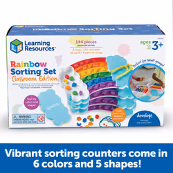 Learning Resources Rainbow Sorting Classroom Activity Set