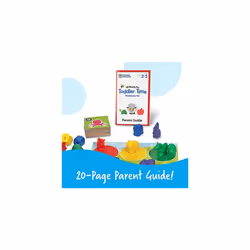 Learning Resources All Ready For Toddler Time Readiness Kit - 22 Pieces  Ages 2+  Number identification Fine motor skills toys Letter identification