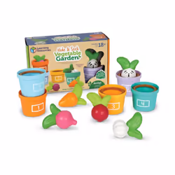 Hide & Seek Vegetable Garden, Ages 18 Months, Toddler Learning Toys, Sustainable Toys