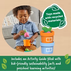 Hide & Seek Vegetable Garden, Ages 18 Months, Toddler Learning Toys, Sustainable Toys