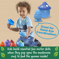 Peekaboo Gnome Homes, Ages 18 Months+, Educational Toys, Preschool Learning Activities, Toddler Learning Toys 2-4, Montessori Toys, Sustainable Toys