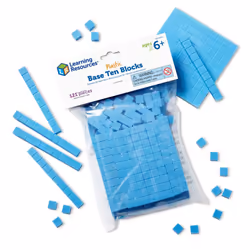Learning Resources Base Ten Blocks Smart Pack Early Childhood Math Skills Ages 5+ Multicolor
