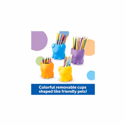 Learning Resources Create-a-Space Kiddy Caddy: Pets pen/pencil holder Blue, Green, Orange, Violet, Yellow