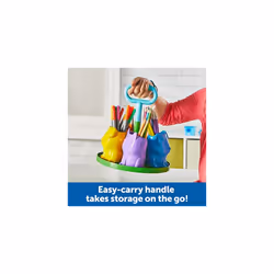 Learning Resources Create-a-Space Kiddy Caddy: Pets pen/pencil holder Blue, Green, Orange, Violet, Yellow