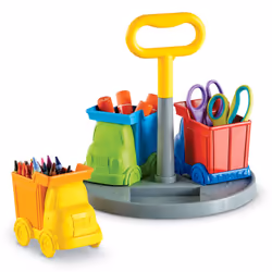 Learning Resources Create-a-Space Kiddy Caddy: Trucks, Blue, Green, Orange, Yellow