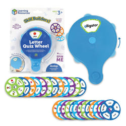 Learning Resources Skill Builders! Letter Quiz Wheel  Alphabet Flash Cards  Reading Games  Sight Words Flash Cards Kindergarten  Ages3+  28 Pieces