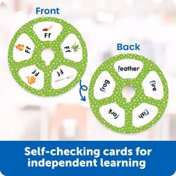 Learning Resources Skill Builders! Letter Quiz Wheel  Alphabet Flash Cards  Reading Games  Sight Words Flash Cards Kindergarten  Ages3+  28 Pieces