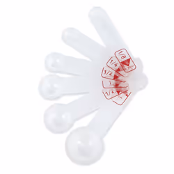 Learning Resources Measuring Spoons  White  Set of 6  LER4291