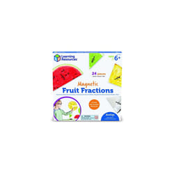 LER5068 Magnetic Fruit Fractions, Number Learning, Montessori Maths, Kids, Educational Indoor Games, 24 Pieces, Age 6+, Multi,Multicolor,Medium