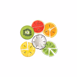 LER5068 Magnetic Fruit Fractions, Number Learning, Montessori Maths, Kids, Educational Indoor Games, 24 Pieces, Age 6+, Multi,Multicolor,Medium