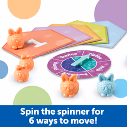 Count & Clean Dust Bunnies, Toddler Activities, Educational Toys Set, Colour Teaching Toys, 29 Pieces, Age 3+,Multicolor,Medium