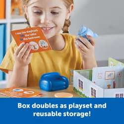 Elephant in the Room Positional Word Activity Set, Ages 4+, Educational Games, Games for Kids 4-8, Board Games for Kids 4-6