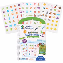 Learning Resources Skill Builders Smart Stickers Letters & Phonics Alphabet Stickers Reusable Sticker Book Preschool Class ...
