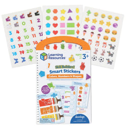 Learning Resources Skill Builders! Smart Stickers Colors  Numbers  and Shapes  Preschool Learning  Montessori Busy Book  Easter Basket Toys  Ages 3+