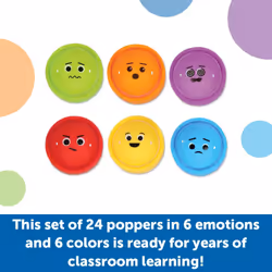 Learning Resources Emotion Fidget Poppers Classroom Set - Social Emotional Classroom Learning Activities for Kids Ages 3+  Montessori Calming Toys  Bi