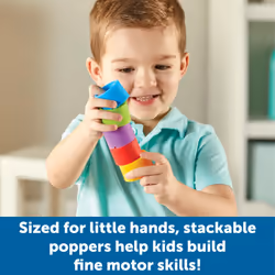 Rainbow Emotion Fidget Poppers, 5 Pieces, Ages 3+, Sensory Toys, Social-Emotional Learning, Sensory Toys for Toddlers, SEL Skills, Fine Motor Skills