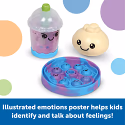 Learning Resources Bubble Tea Break! Sensory Fidget Activity Set  Sensory Toys for Toddlers  Social Emotional Learning  SEL Skills  Calming Toys  Ages