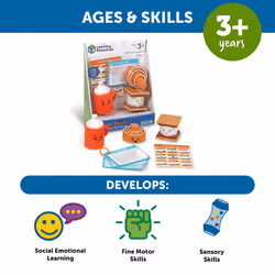 Learning Resources SMores Break! Sensory Fidget Activity Set  Sensory Fidget Toys  Social Emotional Learning  Fidget Toys  Calming Toys  SEL Skills  A