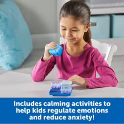 Cool Down Cubes Sensory Fidget Set of 4, Ages 3+, Fidgets for Kids, Sensory Toys for Kids, Fidgets for Classrooms, 4 Ways to Fidget, Calm Down Corner