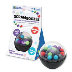 Learning Resources Scramboozle Puzzle Ball - 3D Brain Teasers and Puzzle Games for Kids and Adults  Puzzle Sort Ball Game  Fidget Toys  Travel Games f