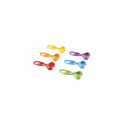 Learning Resources Squeezy Tweezers, Fine Motor Tools for Toddlers, Assorted Colors, Set of 6, Ages 3+