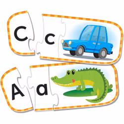 Learning Resources LER6089 Alphabet Cards, Preschool Readiness, Self Correcting Puzzles, Ages 4+