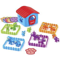 LER6809 Puppy Em-Up Pups, Preschool Set, Sort by Height, Weight, Number & Ear Pattern, Ages 3+, Multi-Coloured, M