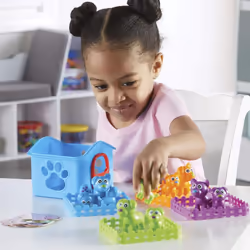 LER6809 Puppy Em-Up Pups, Preschool Set, Sort by Height, Weight, Number & Ear Pattern, Ages 3+, Multi-Coloured, M