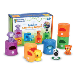Peekaboo Learning Jungle Toddler, 10 Pieces, Ages 18 Months+, Learning Toys, Baby Toys, Educational Toys, Fidget Toys, Fine Motor Skills