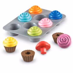 Learning Resources Smart Snacks Shape Sorting Cupcakes, 1.5 yr(s), Multicolour