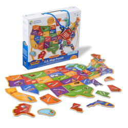 Learning Resources Magnetic US Map Puzzle - 44 Pieces  Puzzles for Kids Ages 4+  US Map for Kids Learning  Geography for Kids Kindergartner Learning T
