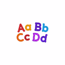 Learning Resources Colorful Magnetic Uppercase and Lowercase Letters  Whiteboard Accessories  82 piece set  Ages 3+