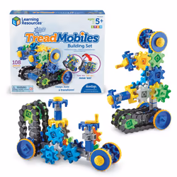 Learning Resources Gears! Gears! Gears! Treadmobiles Building Set  STEM Toys  Develops Early Engineering Skills  108 Pieces   ...