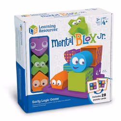 Learning Resources Mental Blox Jr. Early Logic Game - 8 Pieces Ages 4+ Educational Games for Kids Brain Teaser Games and Pu ...