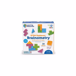 Learning Resources STEM Explorers Brainometry - 34 Pieces, Ages 5+ STEM Toys for Kids, Brain Teaser Toys and Games, Kindergar ...