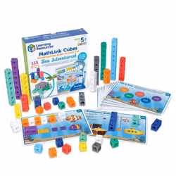 MathLink Cubes Kindergarten Math Activity Set Sea Adventures!, Math Teaching Toys, PreKManipulatives, Children  s Math Games, ...