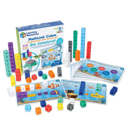 MathLink Cubes Kindergarten Math Activity Set Sea Adventures!, Math Teaching Toys, PreKManipulatives, Children  s Math Games, 115 Pieces, Age 5+