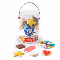 Learning Resources Take 10! Shape Finder Cookies  Early Vocabulary Skills  Gross & Fine Motor Skills  Ages 3+