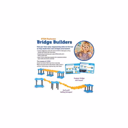 STEM Explorers Bridge Builders, 72 Pieces, Ages 5+, STEM Toys, STEM Building Toys, STEM Kits, Kids STEM Projects, Built It Yourself Toys