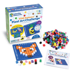 Learning Resources STEM Explorers Pixel Art Challenge  402 Pieces  Ages 5+  STEM Toys For Kids  Coding Basics For Kids  STEM Activities For Classroom