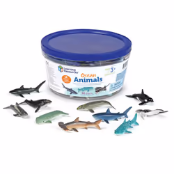 Learning Resources Ocean Animals Counters, Set of 50, 3 yr(s), Multicolour