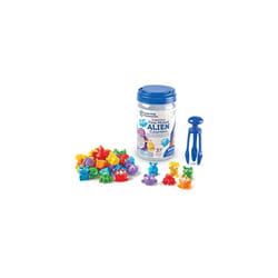Learning Resources Grab & Sort Fine Motor Alien Counters, STEM Toys for Kids, Space DÃ©cor, Preschool Fine Motor Skills, 37 Pieces, Age 3+