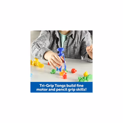 Learning Resources Grab & Sort Fine Motor Alien Counters, STEM Toys for Kids, Space DÃ©cor, Preschool Fine Motor Skills, 37 Pieces, Age 3+