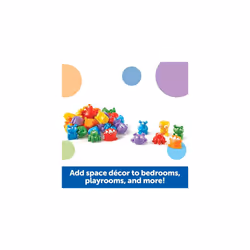 Learning Resources Grab & Sort Fine Motor Alien Counters, STEM Toys for Kids, Space DÃ©cor, Preschool Fine Motor Skills, 37 Pieces, Age 3+